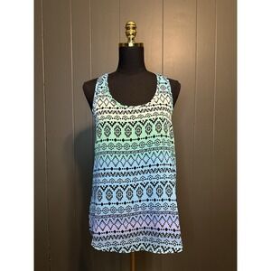 Body Central Lightweight Ombré Aztec Y2K Tank Too M‎ Medium?
